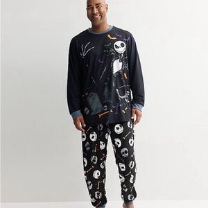 Disney Black and Orange Nightmare Before Christmas Pajama Set